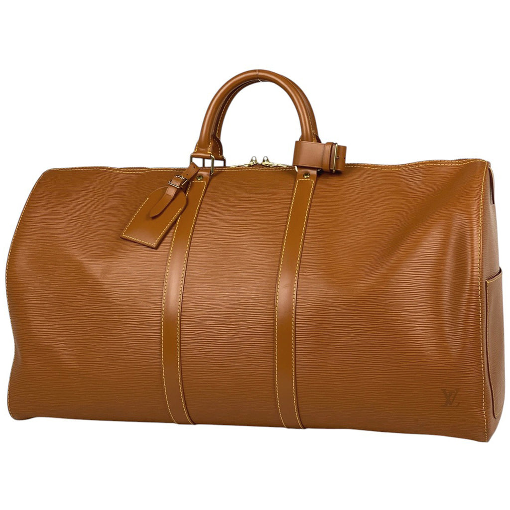 ルイ・ヴィトン キーポル 55 ハンドバッグ 旅行 出張 ボストンバッグ エピ ジパングゴールド M42958 レディース 【中古】brbag