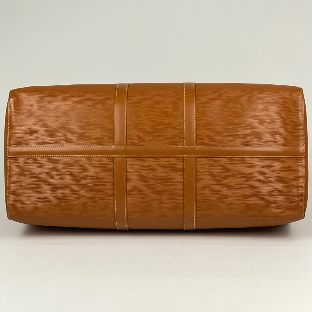 ルイ・ヴィトン キーポル 55 ハンドバッグ 旅行 出張 ボストンバッグ エピ ジパングゴールド M42958 レディース 【中古】brbag