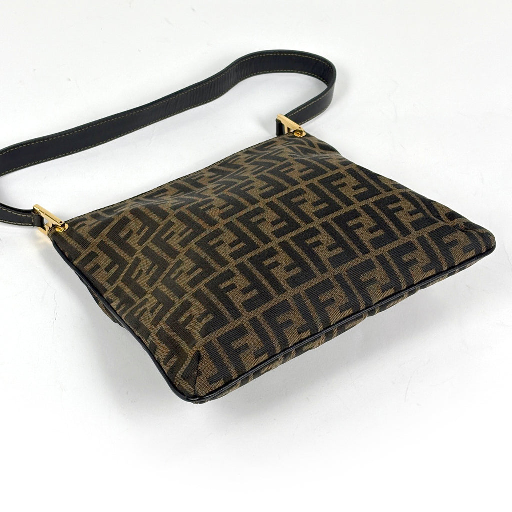 フェンディ ズッカ柄 ショルダーバッグ 肩掛け ワンショルダー ショルダーバッグ キャンバス ブラウン 15082 レディース ブランドバッグ・小物 【中古】brbag