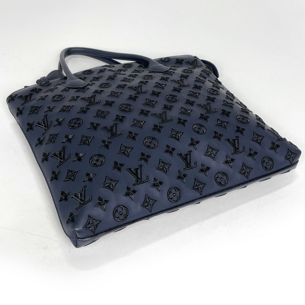 ルイ・ヴィトン ロックイット ヴェルティカル ハンドバッグ モノグラム デザイア トートバッグ モノグラム ブルーマリーヌ(ネイビー) M93971 レディース 【中古】brbag