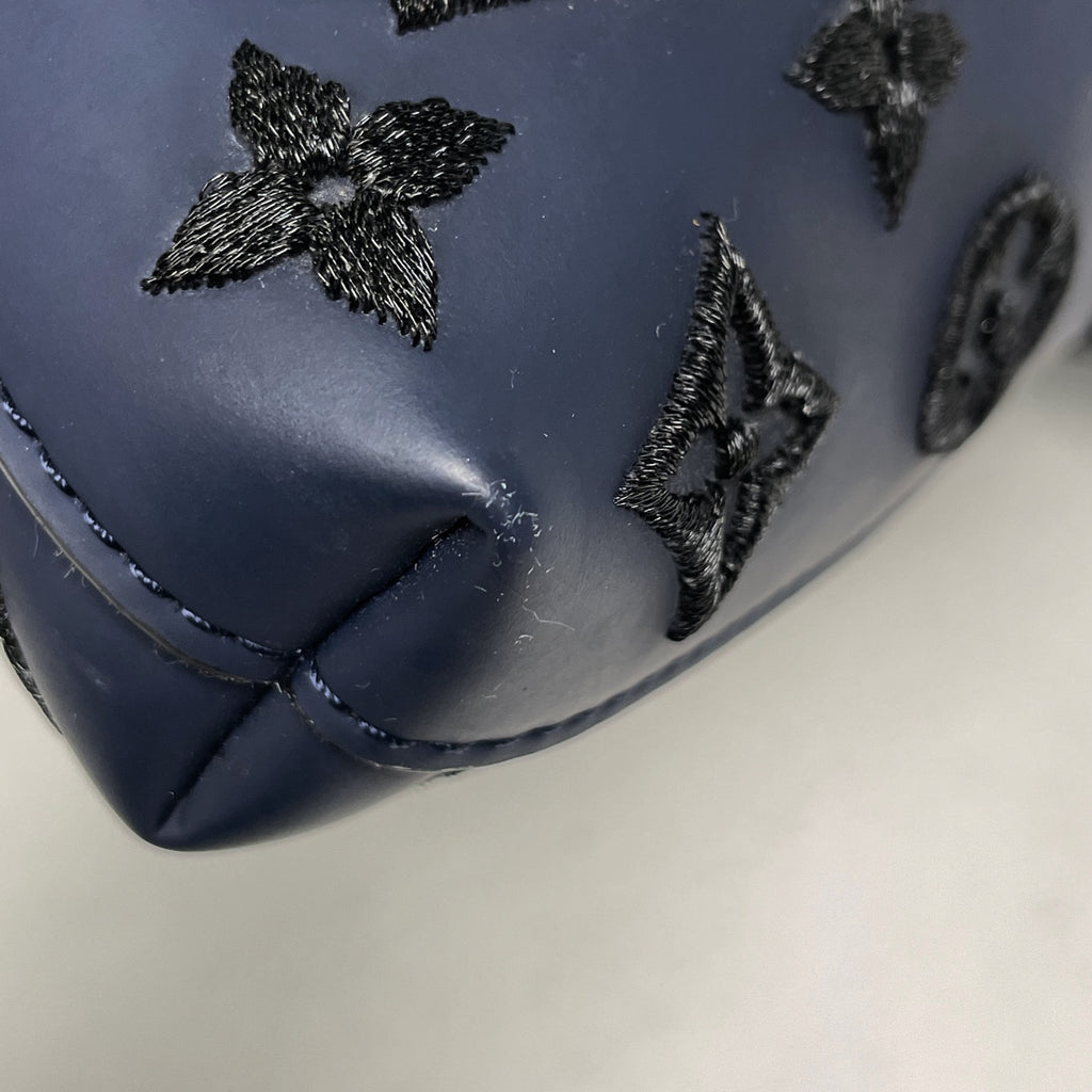 ルイ・ヴィトン ロックイット ヴェルティカル ハンドバッグ モノグラム デザイア トートバッグ モノグラム ブルーマリーヌ(ネイビー) M93971 レディース 【中古】brbag