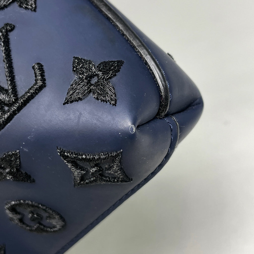 ルイ・ヴィトン ロックイット ヴェルティカル ハンドバッグ モノグラム デザイア トートバッグ モノグラム ブルーマリーヌ(ネイビー) M93971 レディース 【中古】brbag