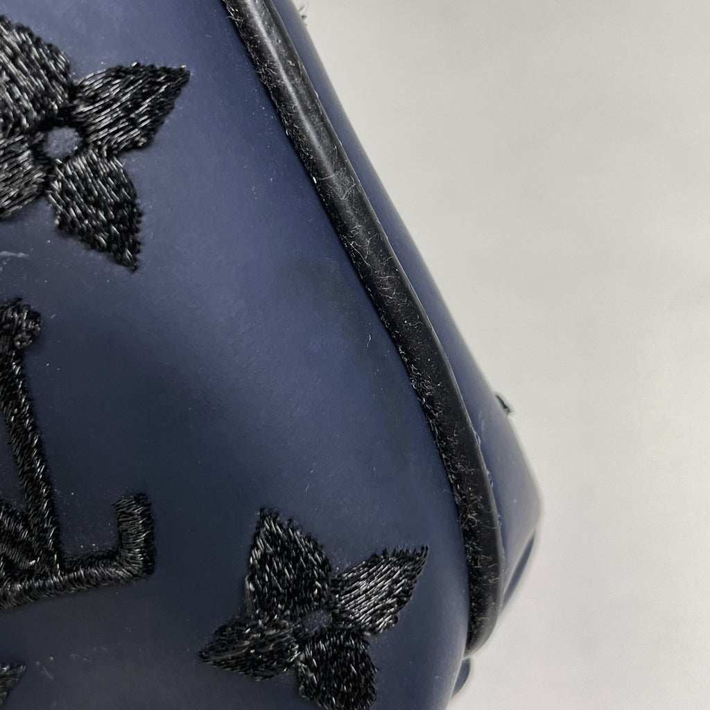 ルイ・ヴィトン ロックイット ヴェルティカル ハンドバッグ モノグラム デザイア トートバッグ モノグラム ブルーマリーヌ(ネイビー) M93971 レディース 【中古】brbag