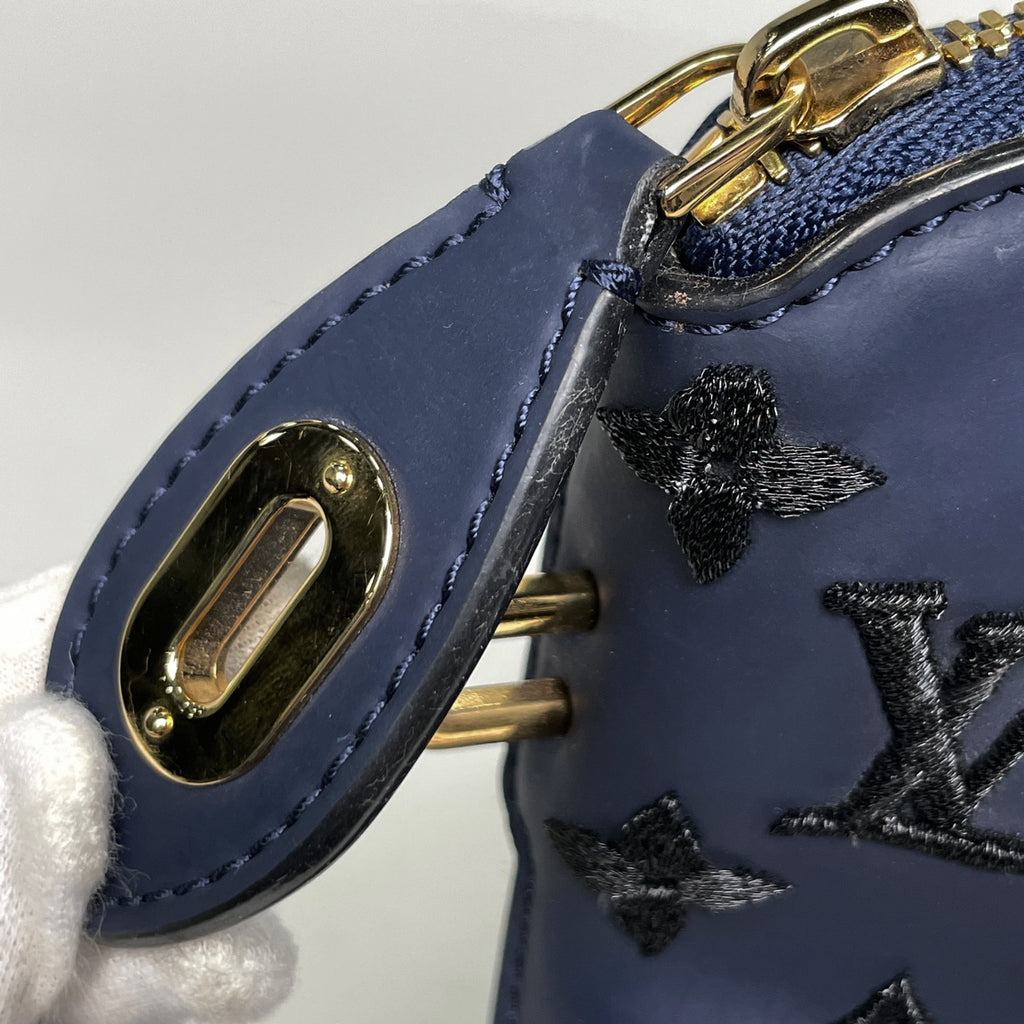 ルイ・ヴィトン ロックイット ヴェルティカル ハンドバッグ モノグラム デザイア トートバッグ モノグラム ブルーマリーヌ(ネイビー) M93971 レディース 【中古】brbag