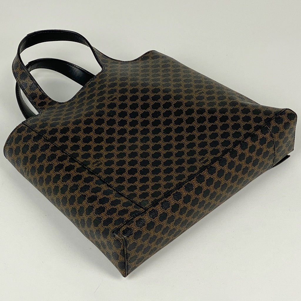 セリーヌ マカダム柄 ハンドバッグ トートバッグ ハンドバッグ コーティングキャンバス ブラック レディース 【中古】brbag