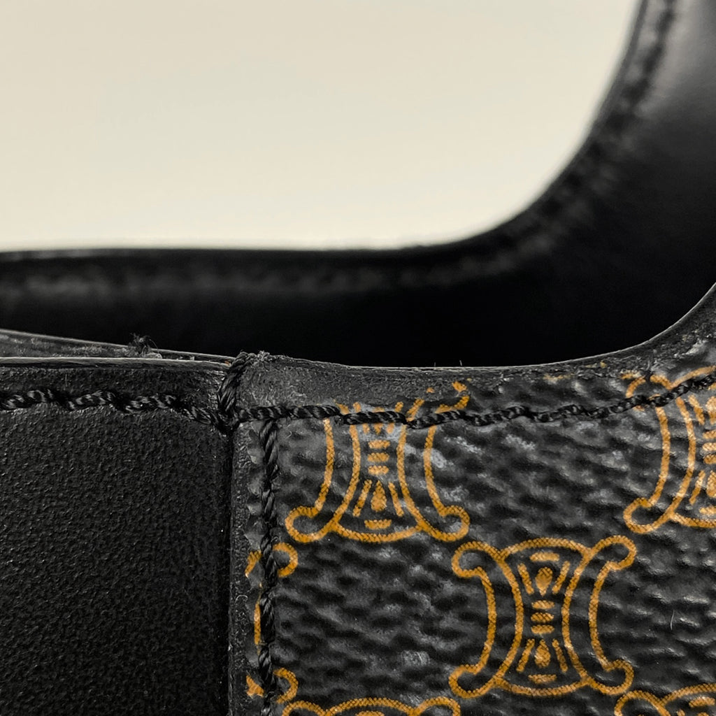 セリーヌ マカダム柄 ハンドバッグ トートバッグ ハンドバッグ コーティングキャンバス ブラック レディース 【中古】brbag