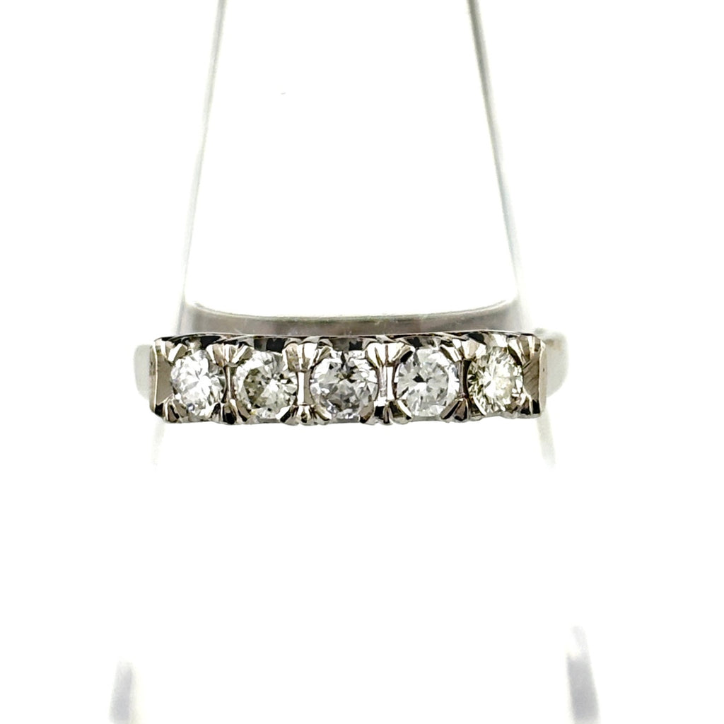 メレダイヤ デザインリング プラチナ 指輪 リング 9号 Pt900 ダイヤモンド レディース ノンブランドジュエリー 【中古】nbjwl