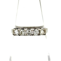 メレダイヤ デザインリング プラチナ 指輪 リング 9号 Pt900 ダイヤモンド レディース ノンブランドジュエリー 【中古】nbjwl