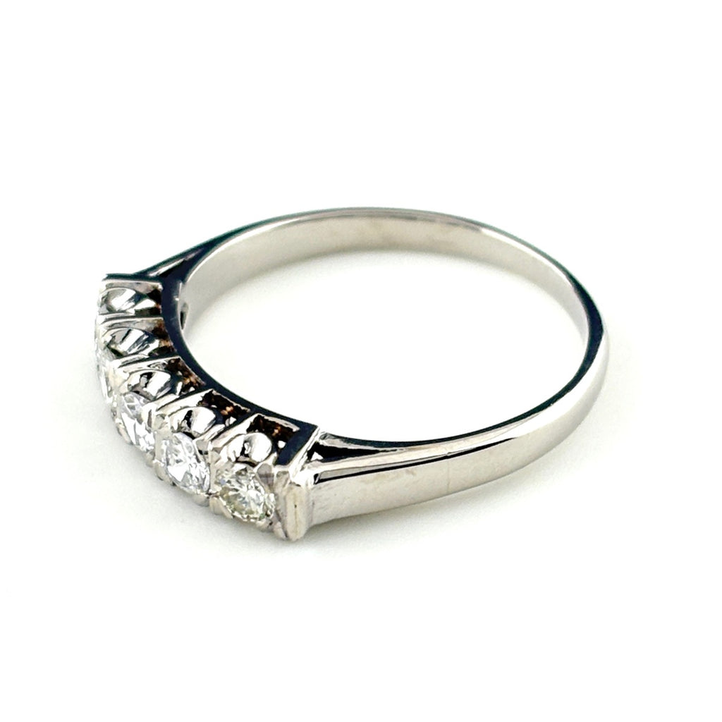 メレダイヤ デザインリング プラチナ 指輪 リング 9号 Pt900 ダイヤモンド レディース ノンブランドジュエリー 【中古】nbjwl