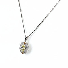 ダイヤモンド ネックレス Pt900 Pt850 ダイヤモンド レディース ノンブランドジュエリー 【中古】nbjwl