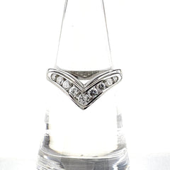 メレダイヤ デザインリング プラチナ 指輪 リング 12号 Pt900 ダイヤモンド レディース 【中古】nbjwl