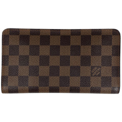 ルイ・ヴィトン ポルト モネ ジップ 札入れ 小銭入れ 長財布 ダミエ ブラウン N61728 レディース ブランドバッグ・小物 【中古】brbag