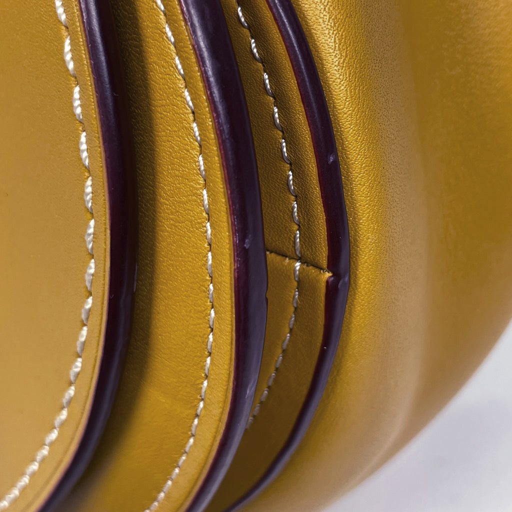 コーチ レザー ショルダーバッグ 斜め掛け ショルダーバッグ レザー イエロー 55036 レディース 【中古】brbag