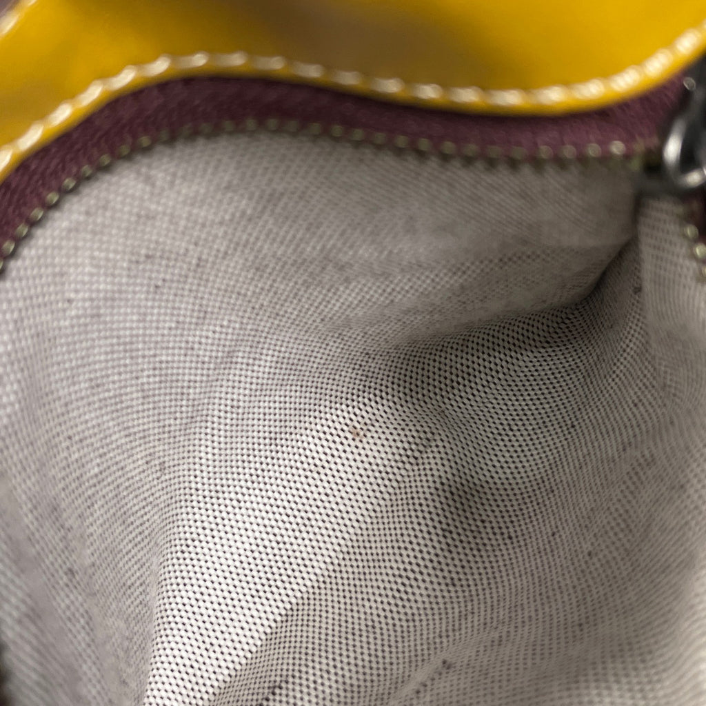 コーチ レザー ショルダーバッグ 斜め掛け ショルダーバッグ レザー イエロー 55036 レディース 【中古】brbag