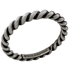 ティファニー ツイスト リング 9号 シルバー925 レディース ブランドアクセサリー 【中古】bracc