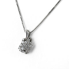 メレダイヤ デザインネックレス ネックレス Pt900 Pt850 ダイヤモンド レディース ノンブランドジュエリー 【中古】nbjwl
