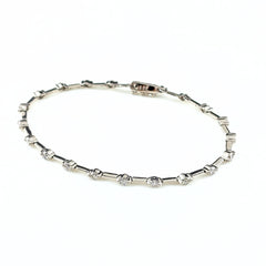 メレダイヤ デザインブレスレット ブレスレット K18 WG ダイヤモンド レディース ノンブランドジュエリー 【中古】nbjwl