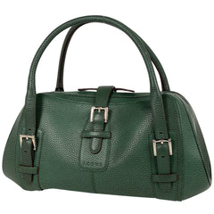 ロエベ ロゴ ハンドバッグ 手提げ ハンドバッグ レザー グリーン レディース 【中古】brbag