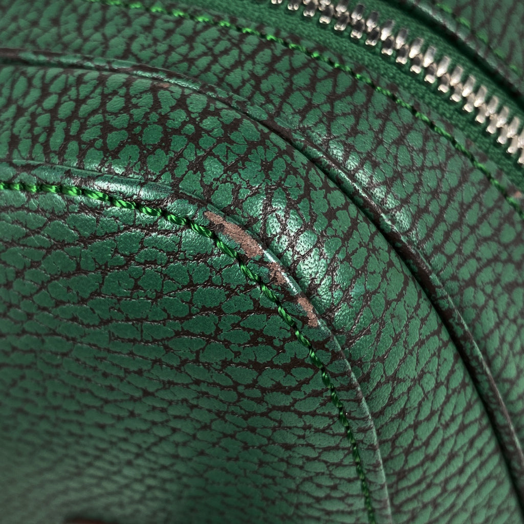 ロエベ ロゴ ハンドバッグ 手提げ ハンドバッグ レザー グリーン レディース 【中古】brbag