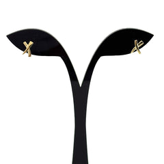 ティファニー キス クロス ピアス YG イエローゴールド ピアス 750 レディース ブランドジュエリー 【中古】brjwl