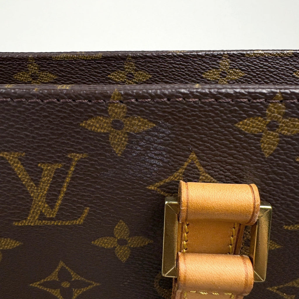 ルイ・ヴィトン ルコ ショルダーバッグ 肩掛け 通勤 トートバッグ モノグラム ブラウン M51155 レディース 【中古】brbag