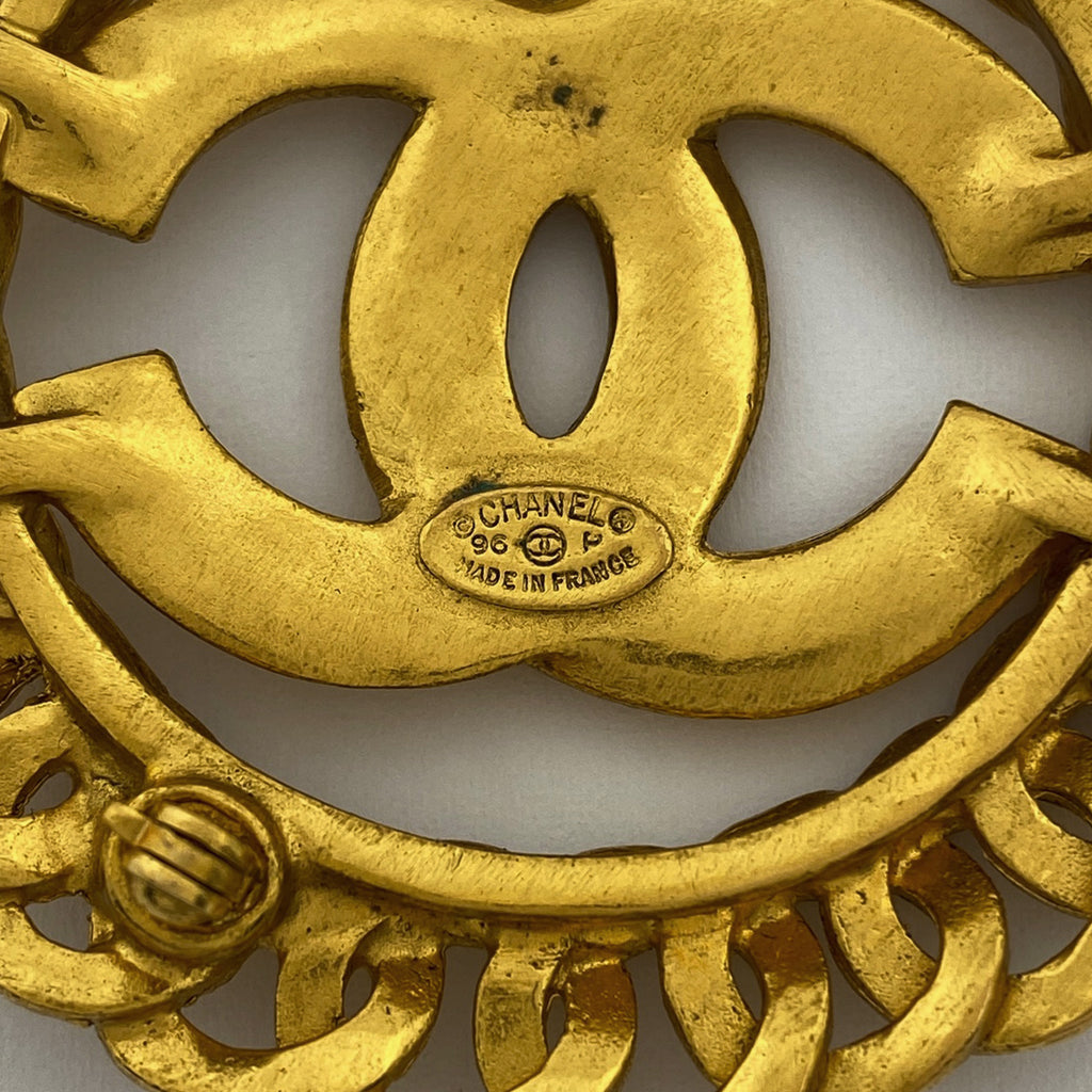 シャネル ココマーク ブローチ ラウンド ブローチ GP ゴールド レディース 【中古】bracc