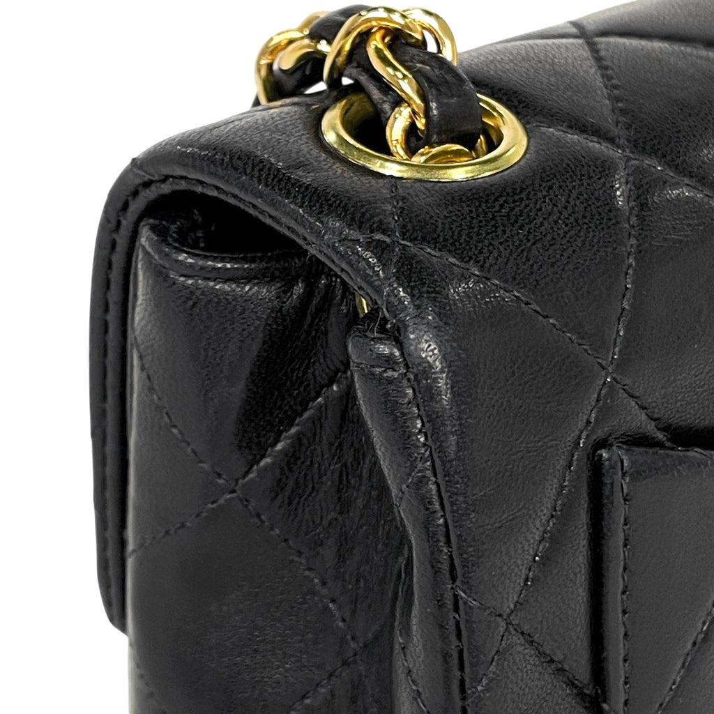 シャネル ミニ マトラッセ シングルフラップ チェーン ショルダーバッグ ココマーク ショルダーバッグ レザー A01115 レディース 【中古】brbag