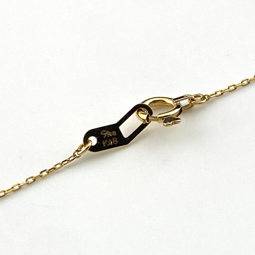 スタージュエリー メレダイヤ デザインネックレス YG イエローゴールド ペンダント ネックレス K18 ダイヤモンド レディース 【中古】brjwl