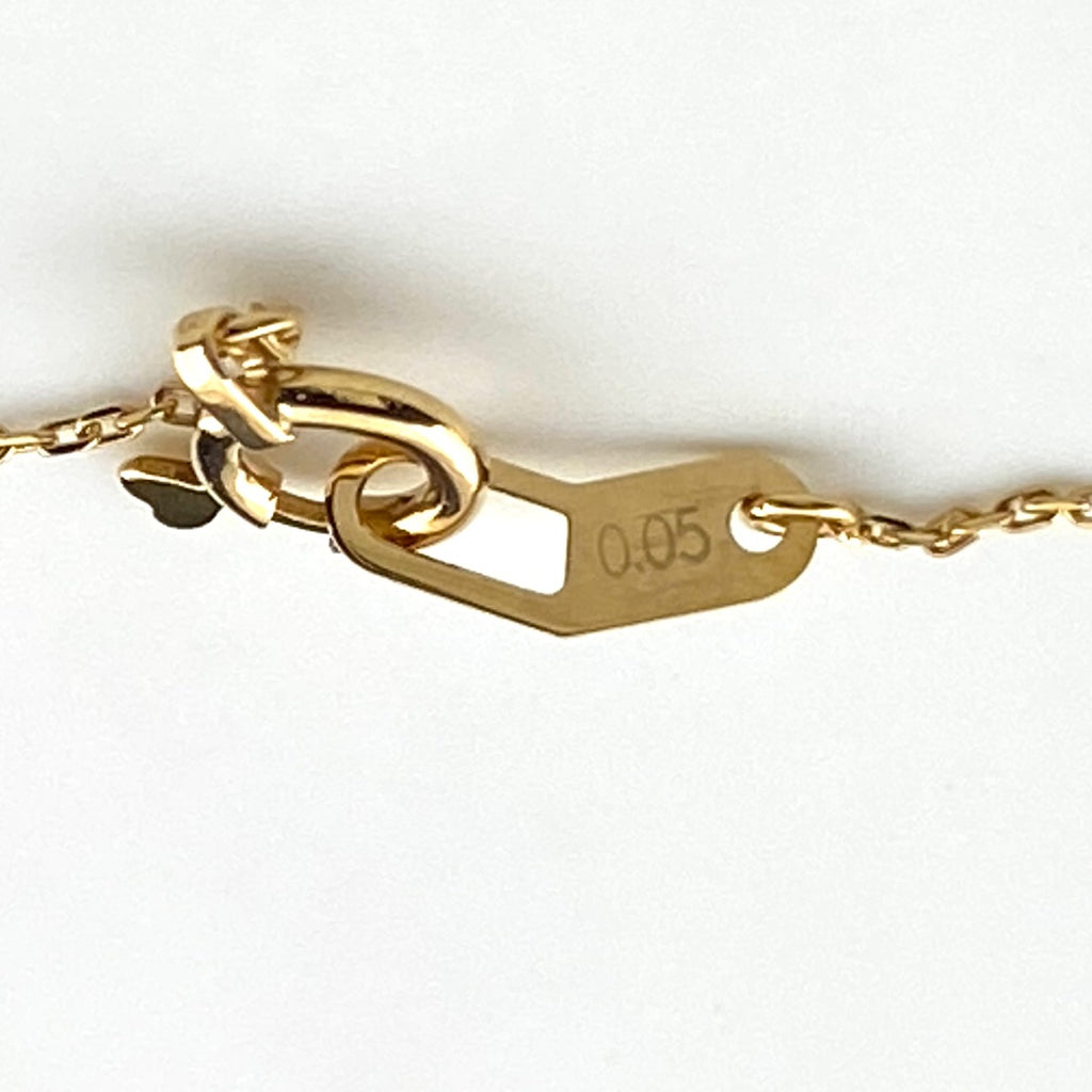 スタージュエリー メレダイヤ デザインネックレス YG イエローゴールド ペンダント ネックレス K18 ダイヤモンド レディース 【中古】brjwl