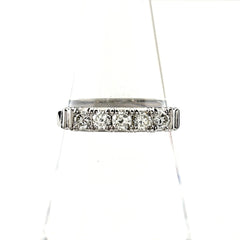 メレダイヤ デザインリング プラチナ 指輪 リング 13.5号 Pt900 ダイヤモンド レディース ノンブランドジュエリー 【中古】nbjwl