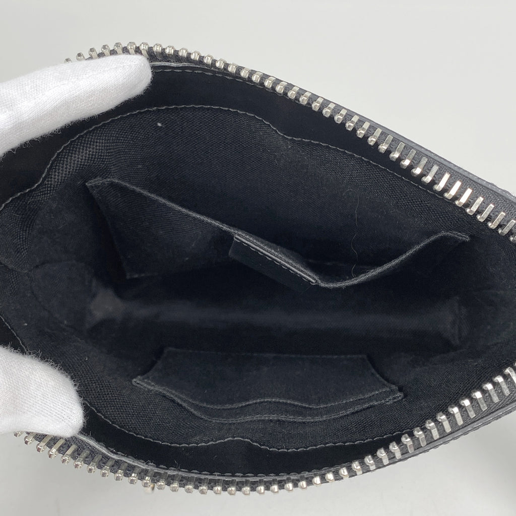 グッチ スモール メッセンジャーバッグ GG柄 シェリーライン ウェブ ショルダーバッグ GGスプリーム ブラック 523599 レディース 【中古】brbag