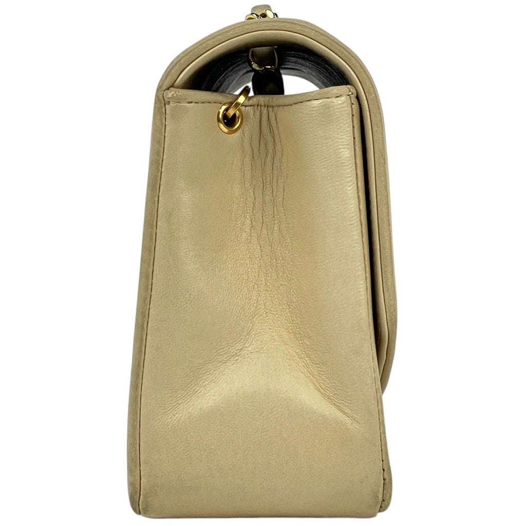 シャネル ダイアナ マトラッセ シングルフラップ チェーン ショルダーバッグ ココマーク ショルダーバッグ レザー クリーム A01164 レディース 【中古】brbag