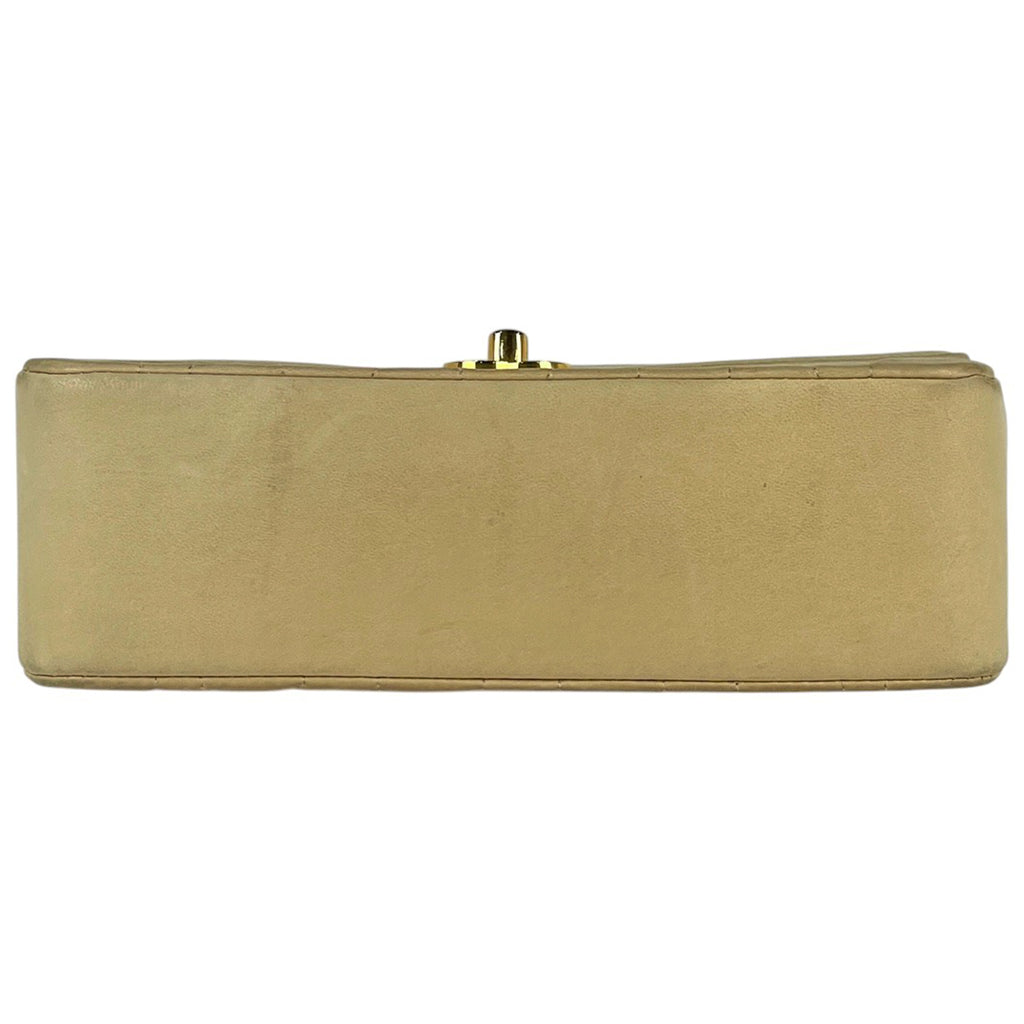 シャネル ダイアナ マトラッセ シングルフラップ チェーン ショルダーバッグ ココマーク ショルダーバッグ レザー クリーム A01164 レディース 【中古】brbag