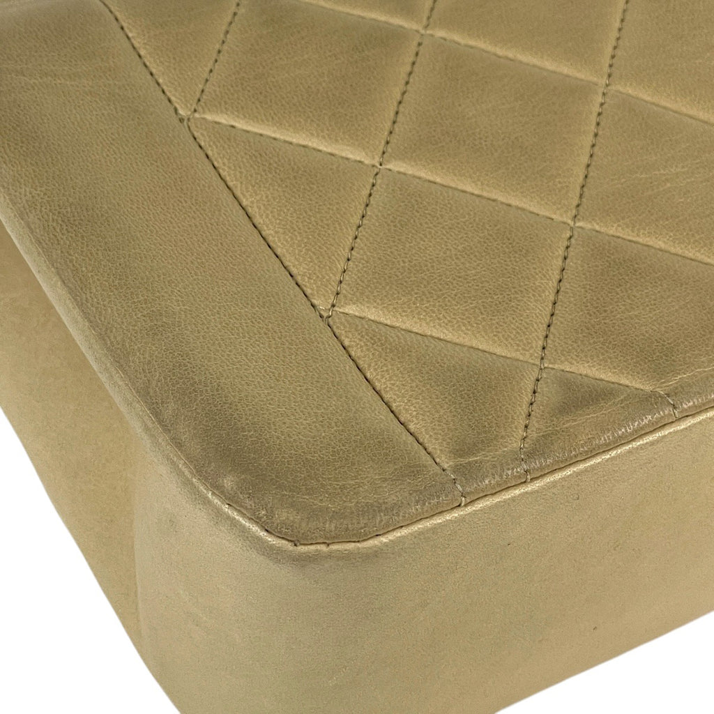 シャネル ダイアナ マトラッセ シングルフラップ チェーン ショルダーバッグ ココマーク ショルダーバッグ レザー クリーム A01164 レディース 【中古】brbag