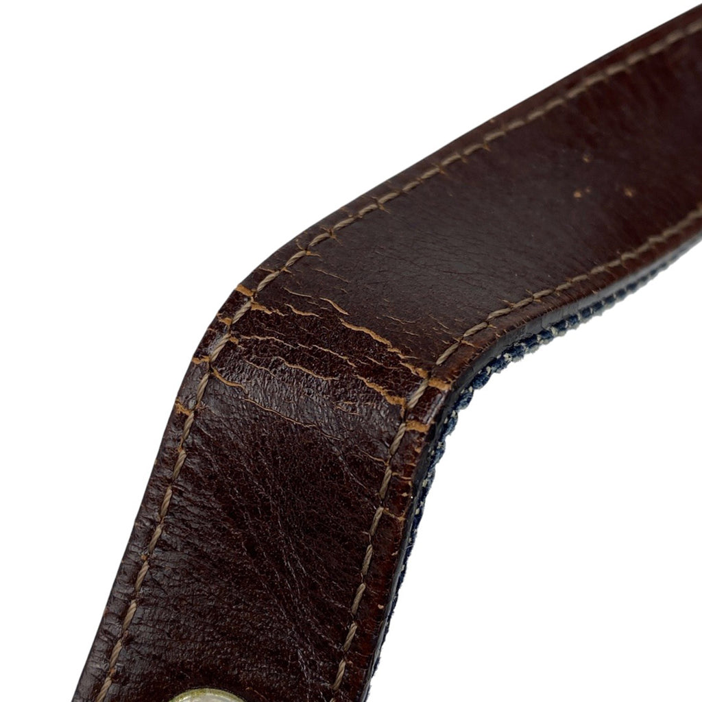 フェンディ ズッカロゴ マンマバケット ビーズ 刺繍 ワンショルダー ショルダーバッグ デニム ブルー 26424 レディース 【中古】brbag