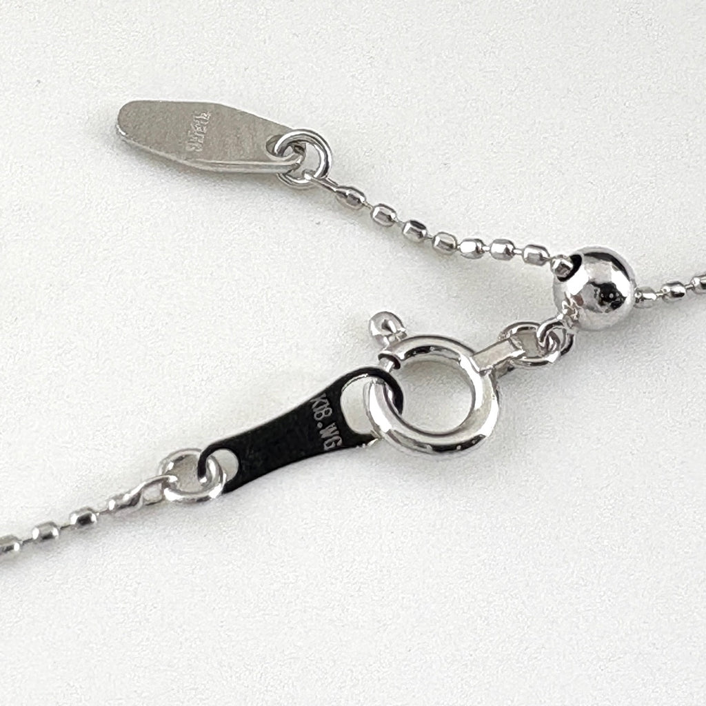 ルビー デザインネックレス WG ホワイトゴールド ペンダント メレダイヤ ネックレス K18 WG ルビー レディース ノンブランドジュエリー 【中古】nbjwl