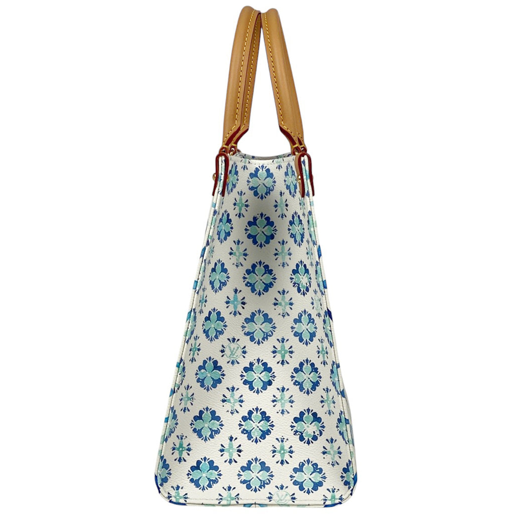 ルイ・ヴィトン オンザゴー MM 2WAY ショルダーバッグ モノグラムタイル トートバッグ モノグラムジャイアント ブルー M11262 レディース 【中古】brbag