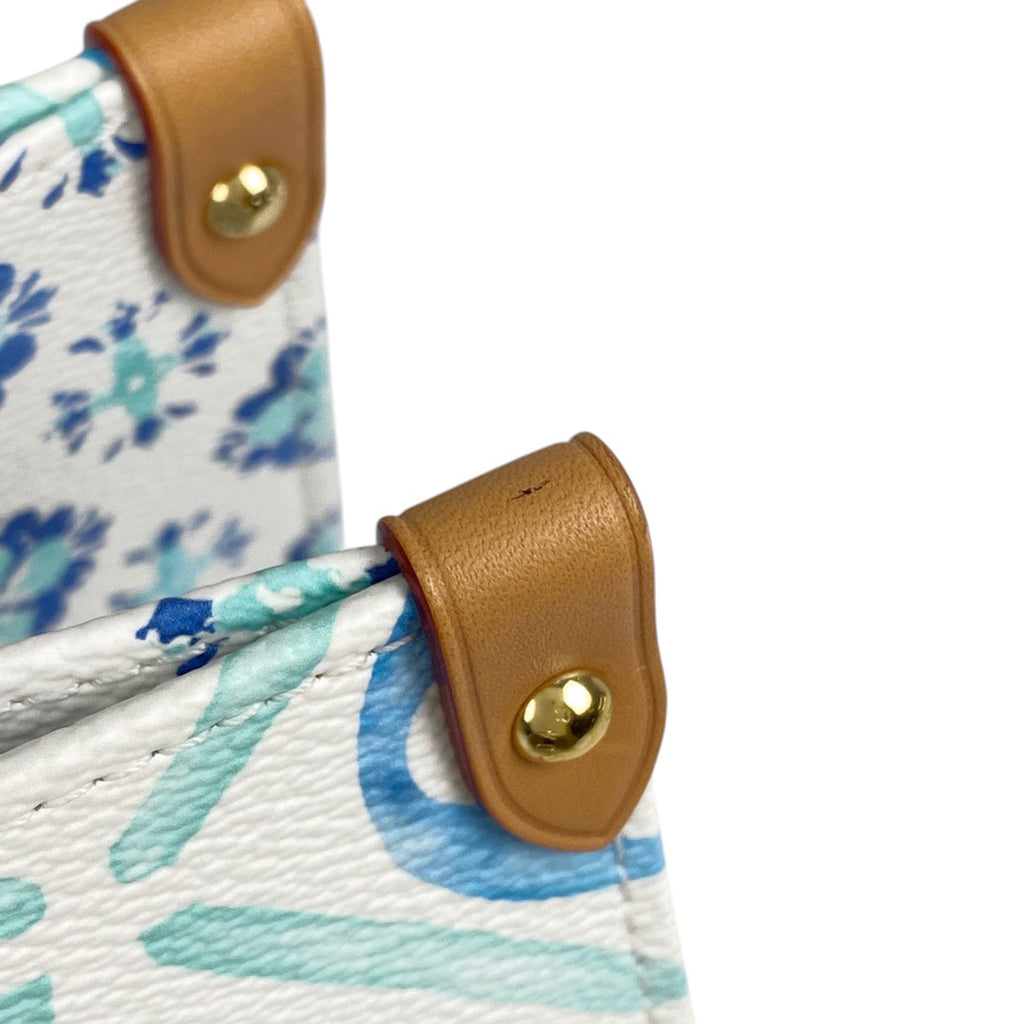 ルイ・ヴィトン オンザゴー MM 2WAY ショルダーバッグ モノグラムタイル トートバッグ モノグラムジャイアント ブルー M11262 レディース 【中古】brbag