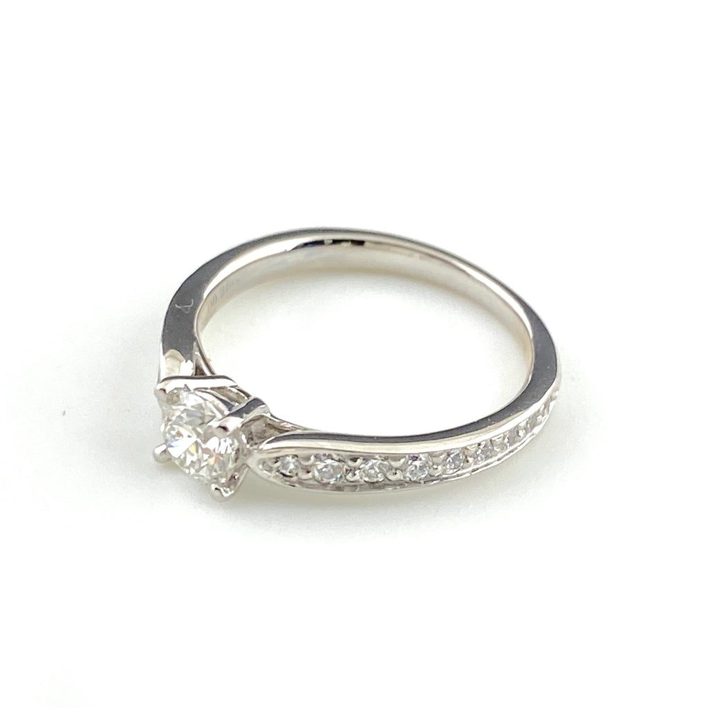 ティファニー ハーモニー ハーフサークル ダイヤ リング プラチナ 指輪 リング 4号 Pt950 ダイヤモンド レディース 【中古】brjwl