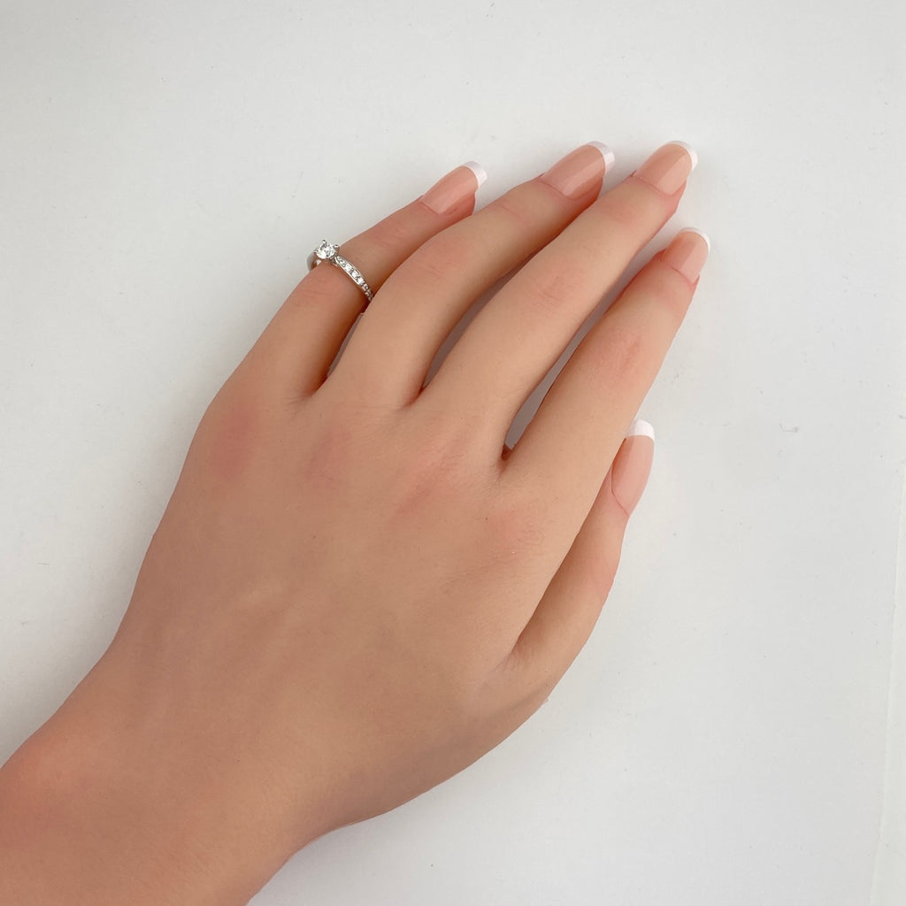 ティファニー ハーモニー ハーフサークル ダイヤ リング プラチナ 指輪 リング 4号 Pt950 ダイヤモンド レディース 【中古】brjwl