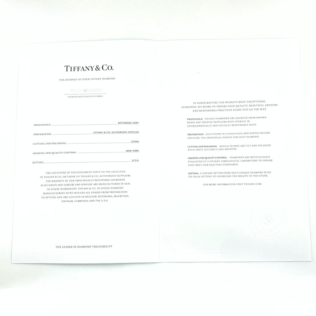 ティファニー ハーモニー ハーフサークル ダイヤ リング プラチナ 指輪 リング 4号 Pt950 ダイヤモンド レディース 【中古】brjwl