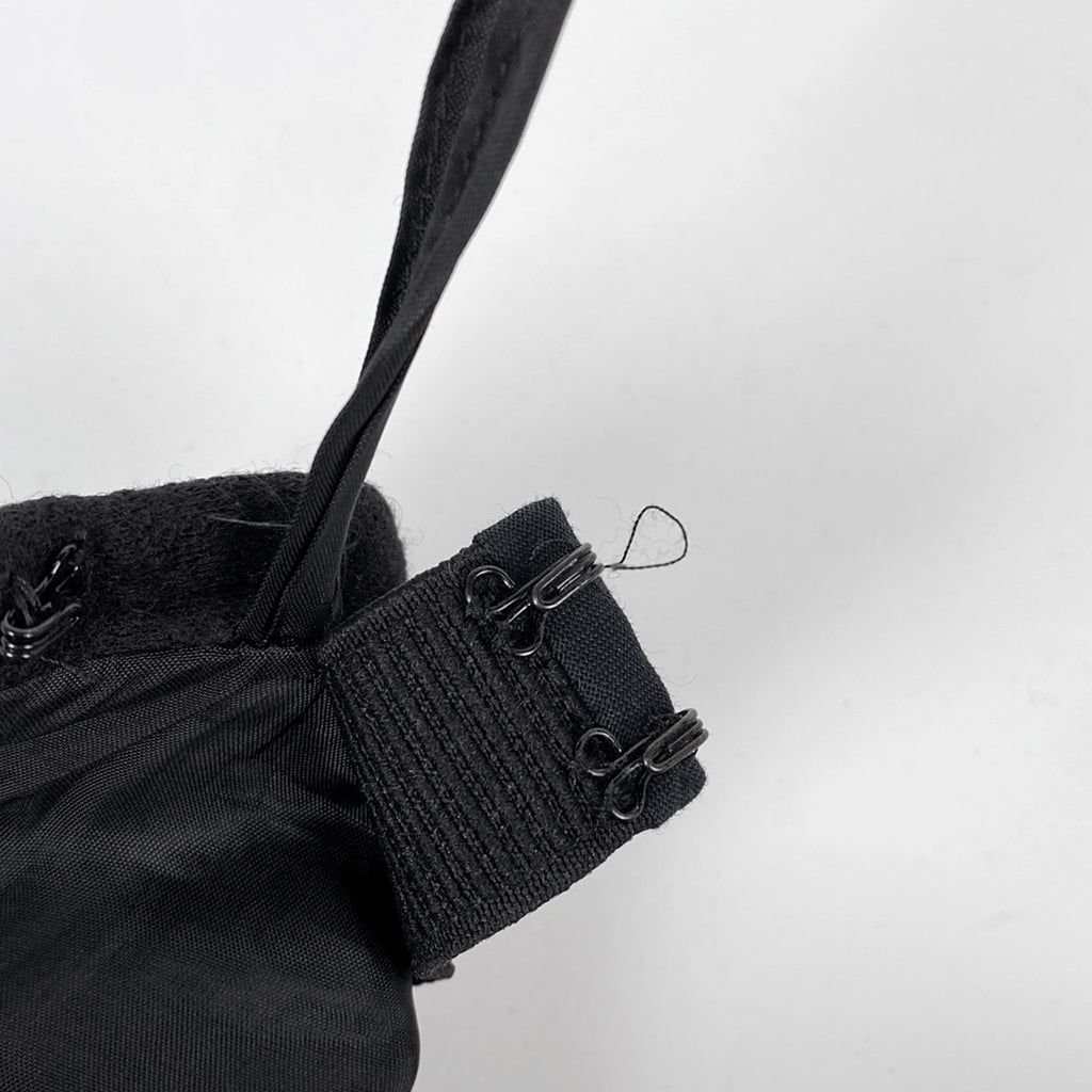 サルヴァトーレフェラガモ ガンチーニボタン セットアップスーツ Aライン セットアップ スカートスーツ ウール レーヨン ブラック レディース 【中古】brapp