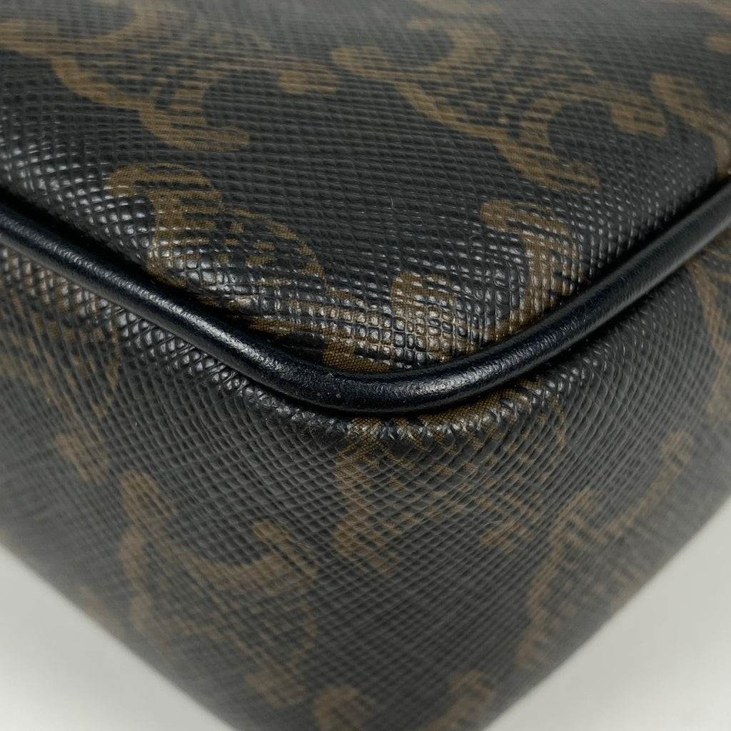 セリーヌ トリオンフ ショルダーバッグ 斜め掛け ロゴ ショルダーバッグ コーティングキャンバス ブラック レディース 【中古】brbag