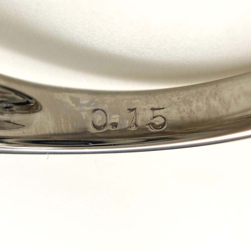 パール デザインリング プラチナ メレダイヤ 真珠 指輪 リング 11.5号 Pt900 パール ダイヤモンド レディース 【中古】nbjwl