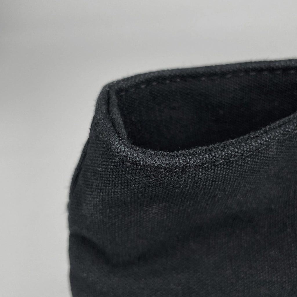 エルメス トロカホリゾンタル MM 手提げ ハンドバッグ トートバッグ キャンバス ブラック レディース 【中古】brbag