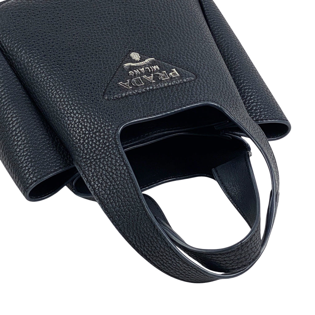 プラダ ロゴ ハンドバッグ トートバッグ ハンドバッグ レザー ネロ(ブラック) 1BA349 レディース 【中古】brbag