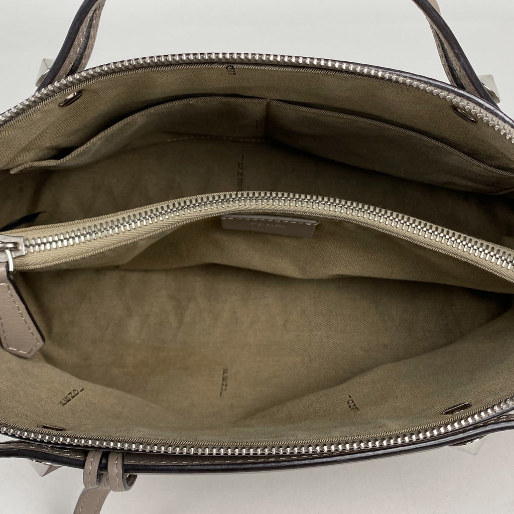 フェンディ バイザウェイ ミディアム ハンドバッグ 2WAY ショルダーバッグ ハンドバッグ レザー グレージュ 8BL146 レディース 【中古】brbag