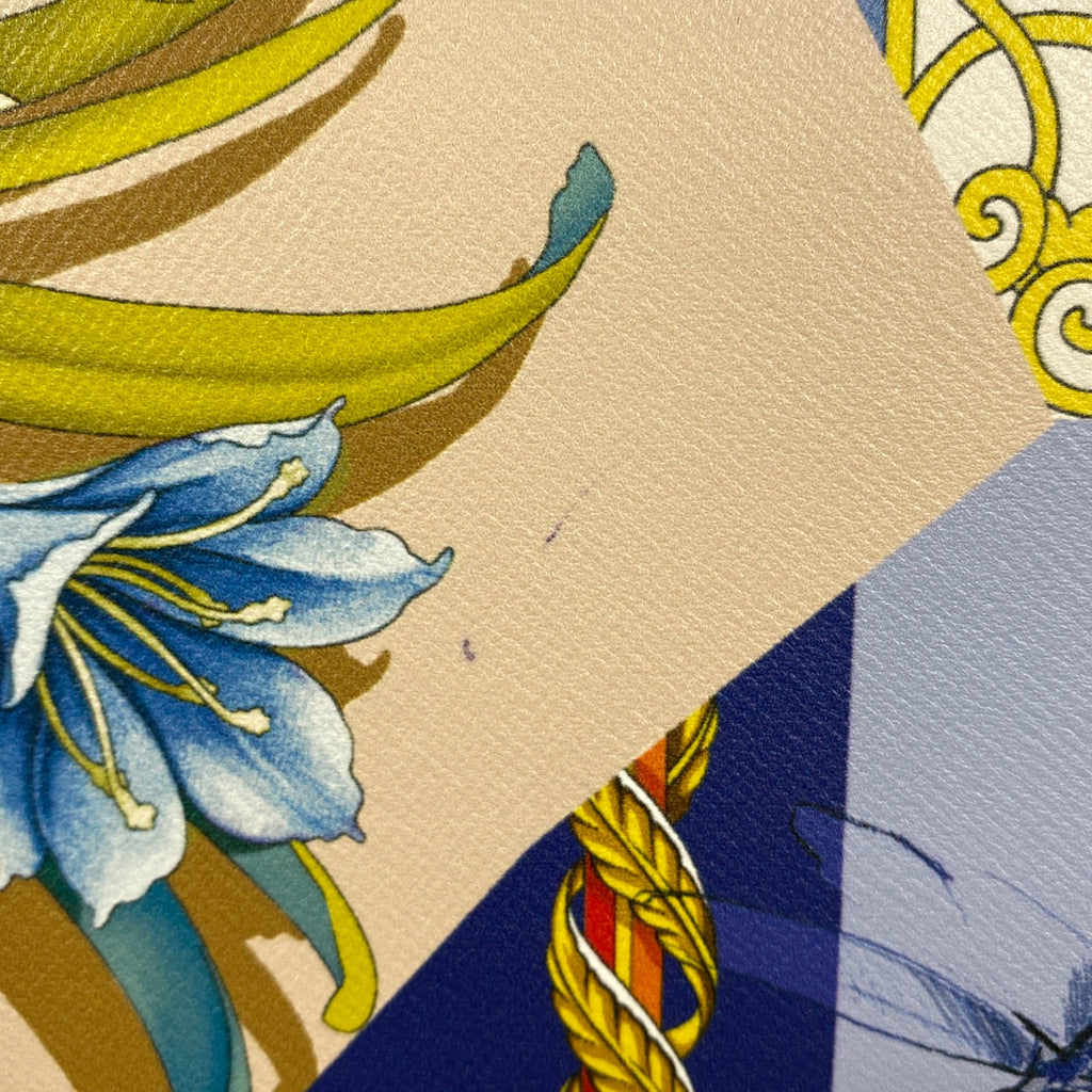 サルヴァトーレフェラガモ ヴァラリボン ハンドバッグ 2WAY ショルダーバッグ 花柄 ハンドバッグ レザー ブルー マルチカラー レディース 【中古】brbag