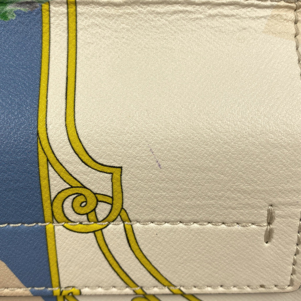 サルヴァトーレフェラガモ ヴァラリボン ハンドバッグ 2WAY ショルダーバッグ 花柄 ハンドバッグ レザー ブルー マルチカラー レディース 【中古】brbag