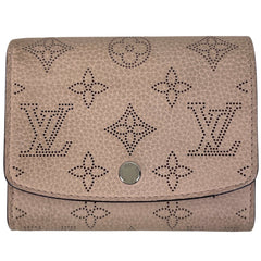 ルイ・ヴィトン ポルトフォイユ イリス コンパクト 札入れ 小銭入れ パンチング 二つ折り財布 モノグラムマヒナ マグノリア(ピンク) M62541 レディース 【中古】brbag